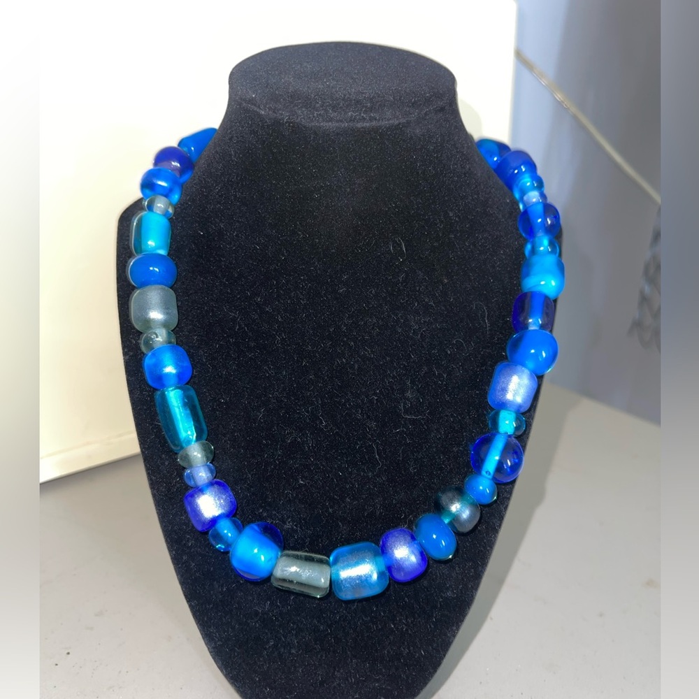 Blue Beaded Necklace